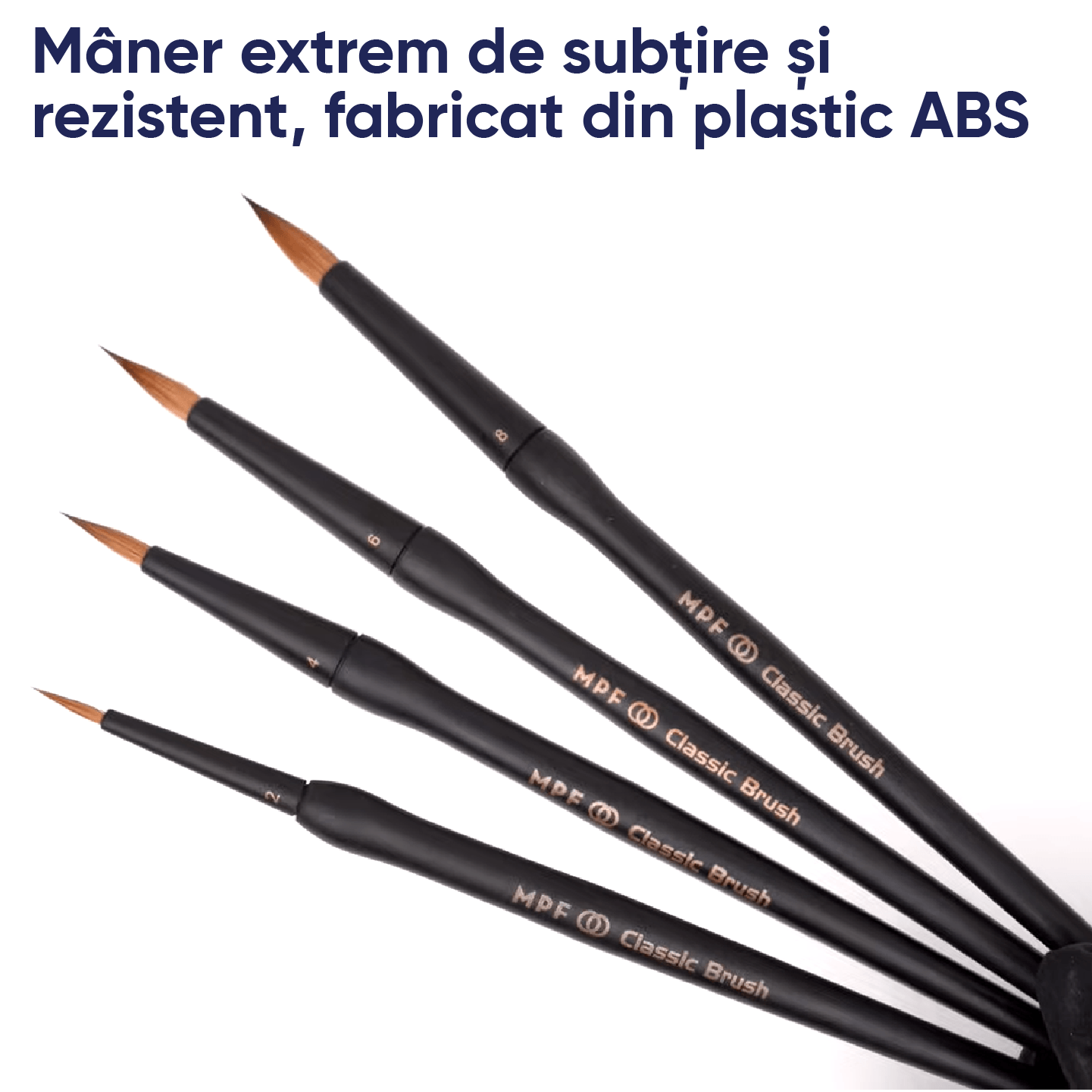 informatii despre manerul rezistent al seriei MPF brush Classic pentru tehnica dentara