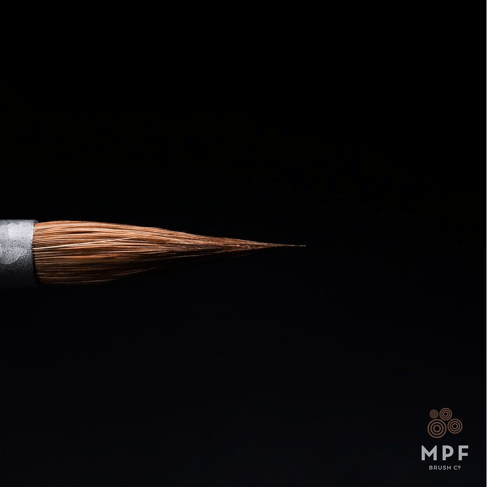 imagine cu varf tip flacara de la MPF brush