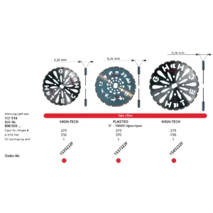 disc diamantat high tech pentru mandrena quick fix tabel