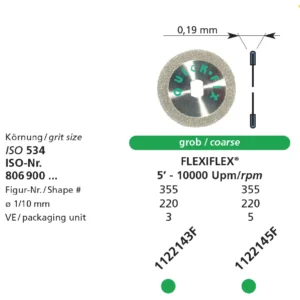 disc diamantat flexibil flexiflex pentru mandrena quick fix