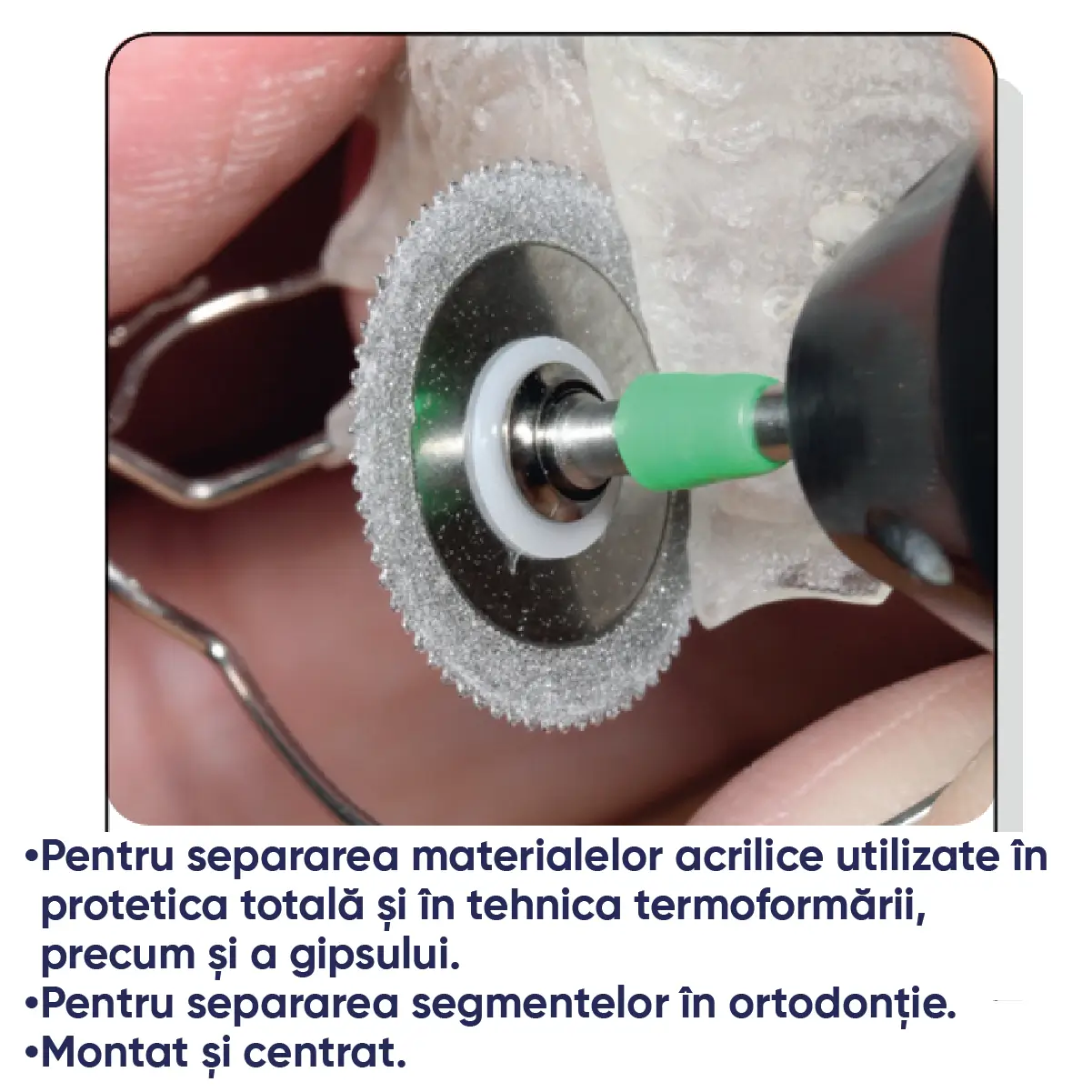 disc diamantat rapido cut cu specificatii si utilizare in laboratorul de tehnica dentara