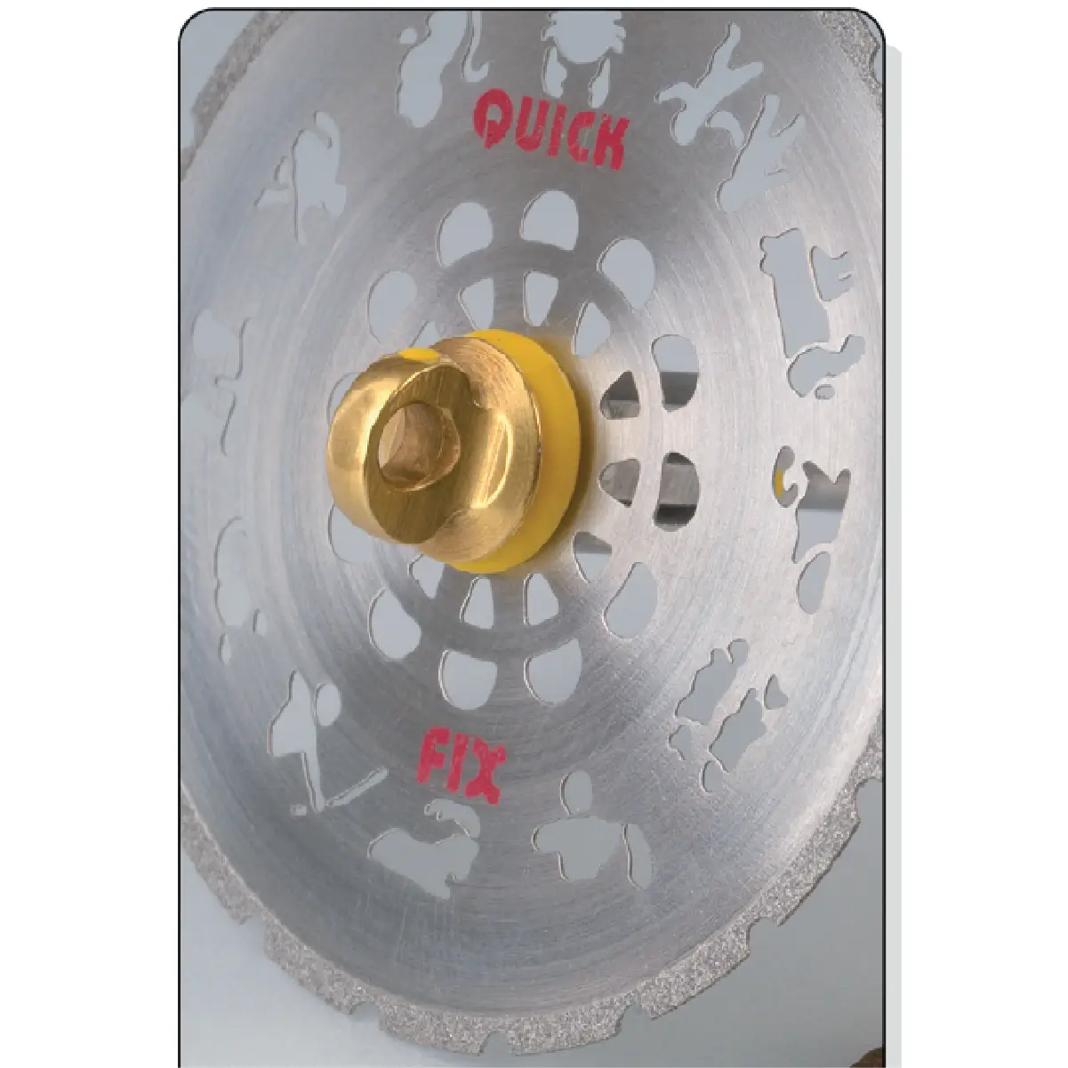 disc diamantat de granulatie fina sepaflex pus pe mandrena quick fix