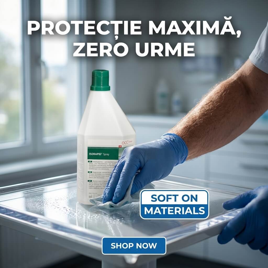 utilizarea dezinfectantului Isorapid in cabinetul stomatologic