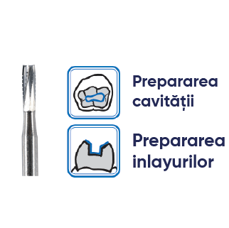 freze dentare de forma cilindrica. Freze carbura