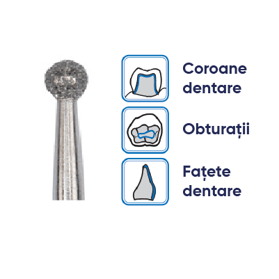 freze diamantate, freze dentare