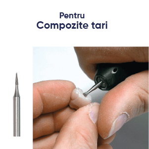 freze diamantate tip efilate. Freze dentare pentru compozite tari