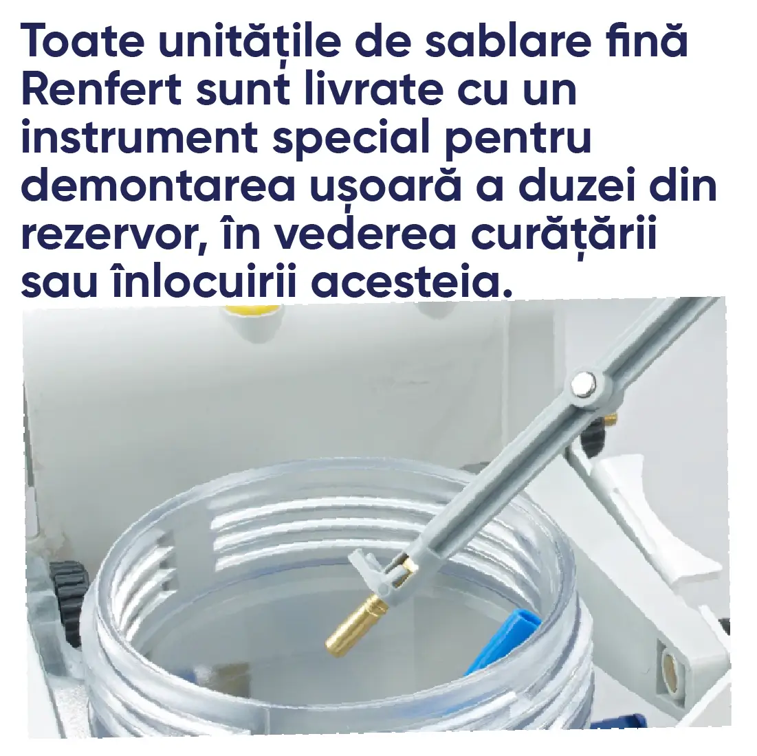 informatii cu privire la accesorii Renfert pentru sablatoare