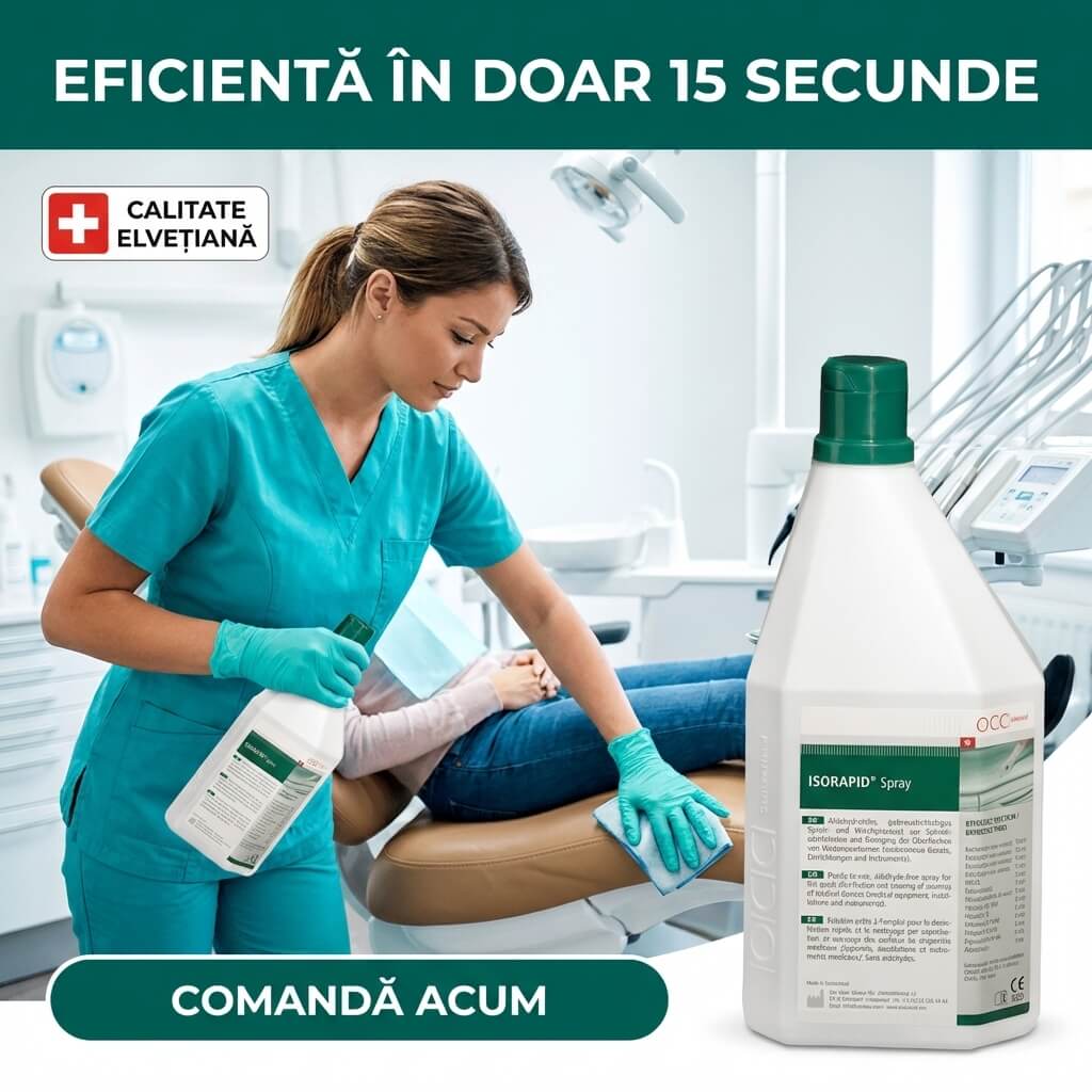 exemplu de utilizare a dezinfectantului isorapid in cabinetul stomatologic