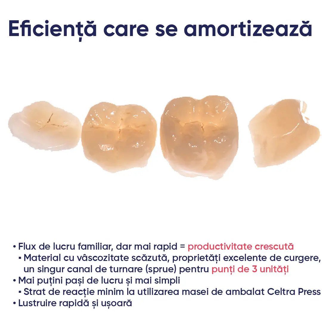 informatii despre amortizarea restaurarilor realizate cu ingoturile celtra press