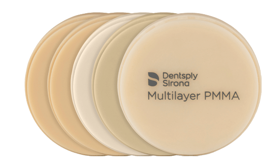 Disc multilayer PMMA - pentru restuarari temporare