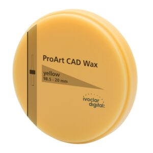 Disc de ceara ProArt CAD Wax Disc yellow 98.5-20mm/1 Ivoclar