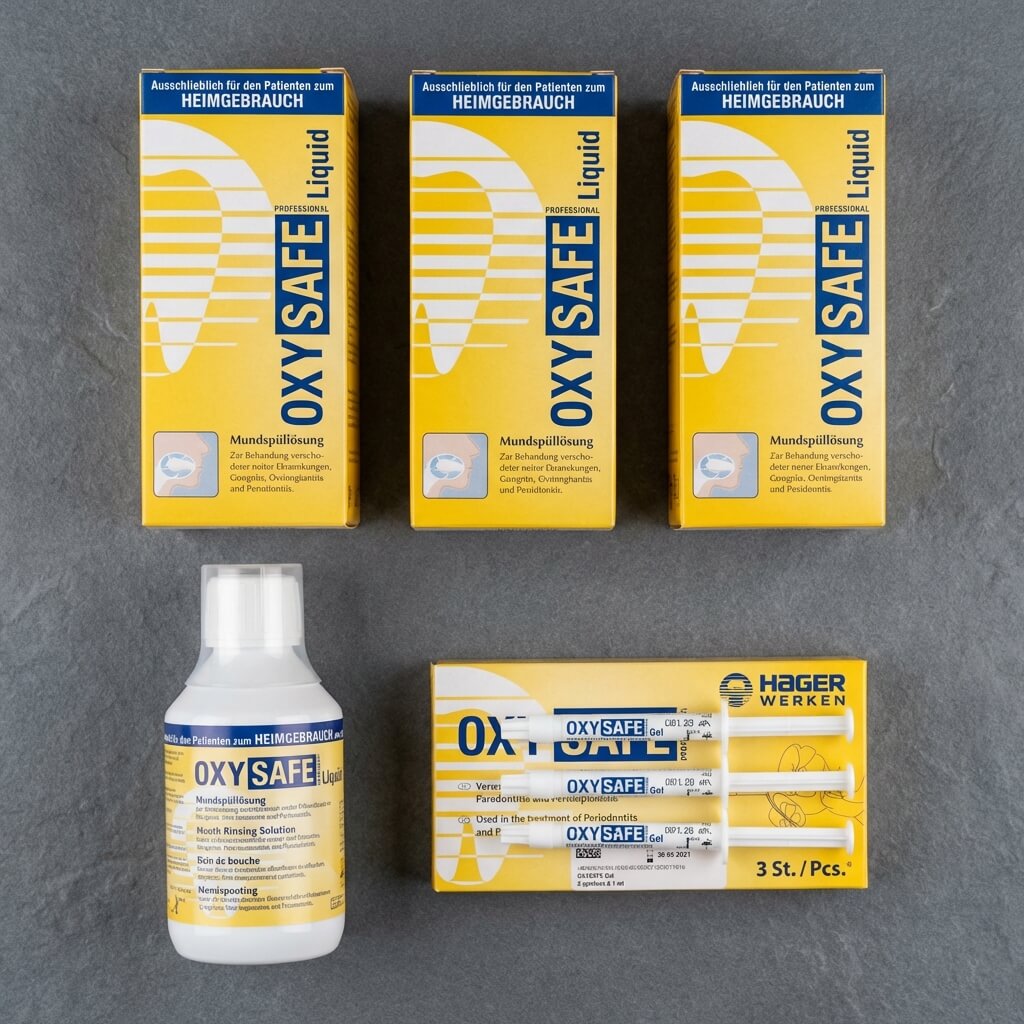 prezentare pachet oxysafe hager pe pad gri