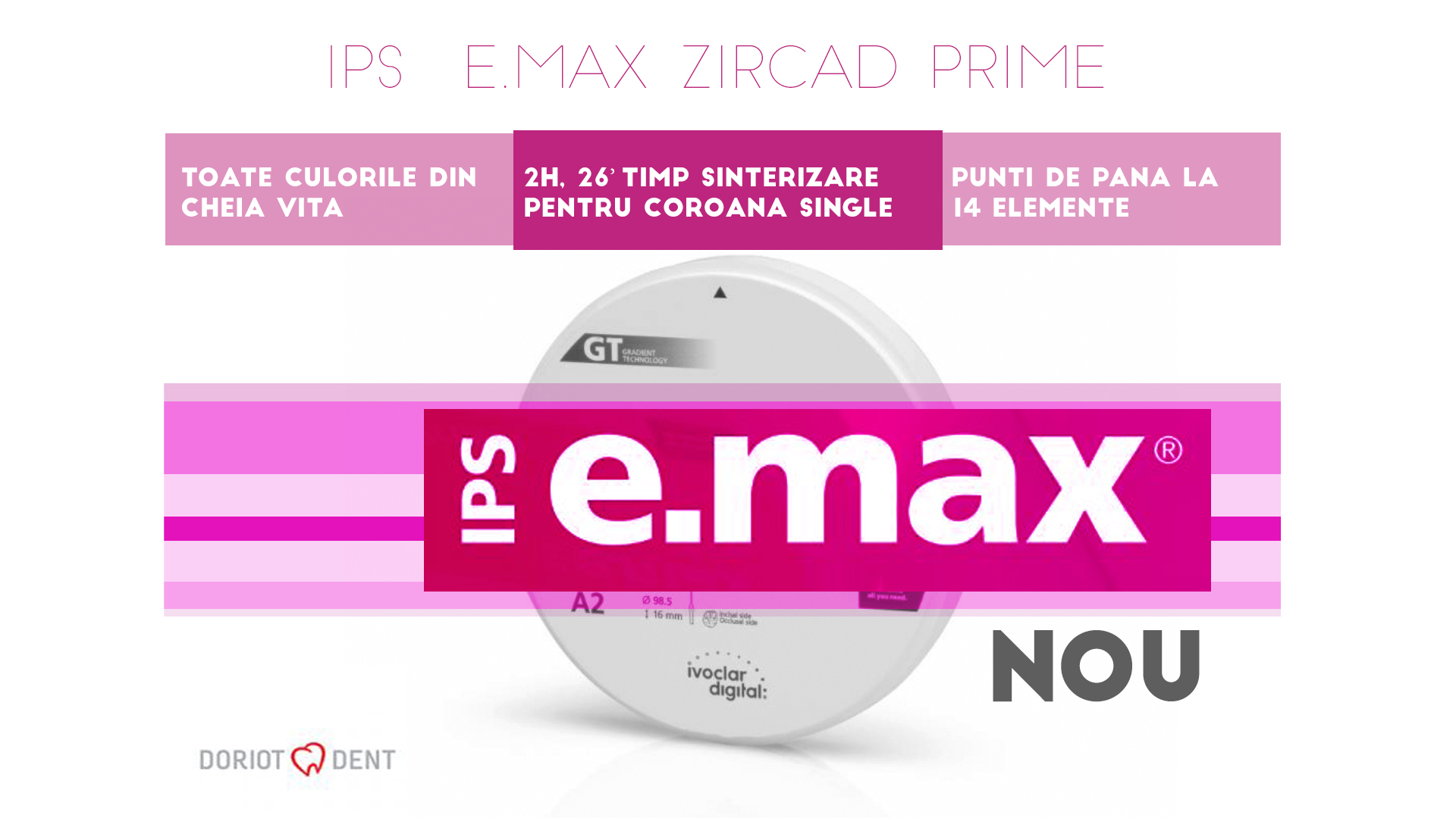 NEW PRODUCT E MAX ZIRCAD | IPS e.max ZirCAD Prime Ivoclar redefineste zirconiul!