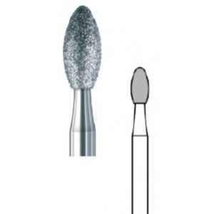 freze diamantate de granulatie medie. Freze dentare tip flacara