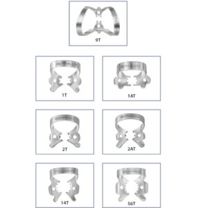 metrici metalice fit rubberdam clamps pentru zona labiala