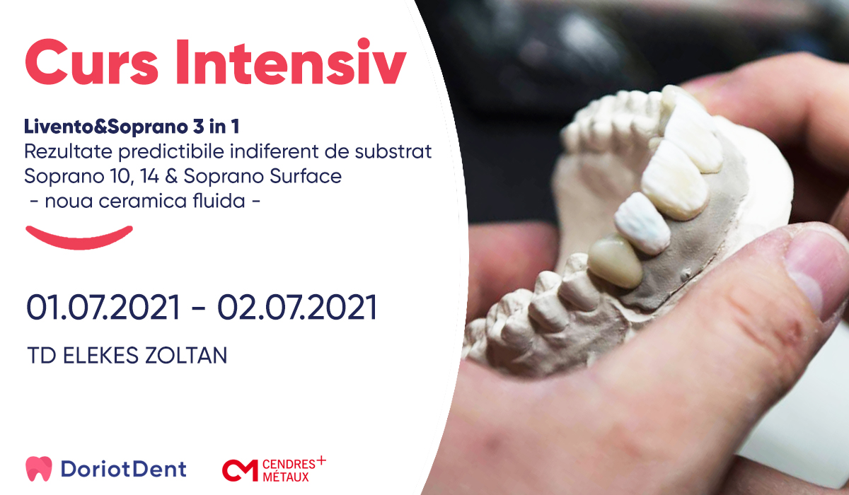 Curs elekes 2021 1 | Curs Intensiv - Livento® press, Soprano® 10, 14 & Soprano Surface “Rezultate predictibile indiferent de substrat”
