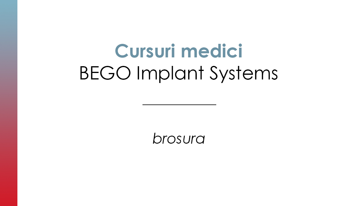 brosura bego cursuri site | Cursuri si evenimente 2021 BEGO Implant Systems