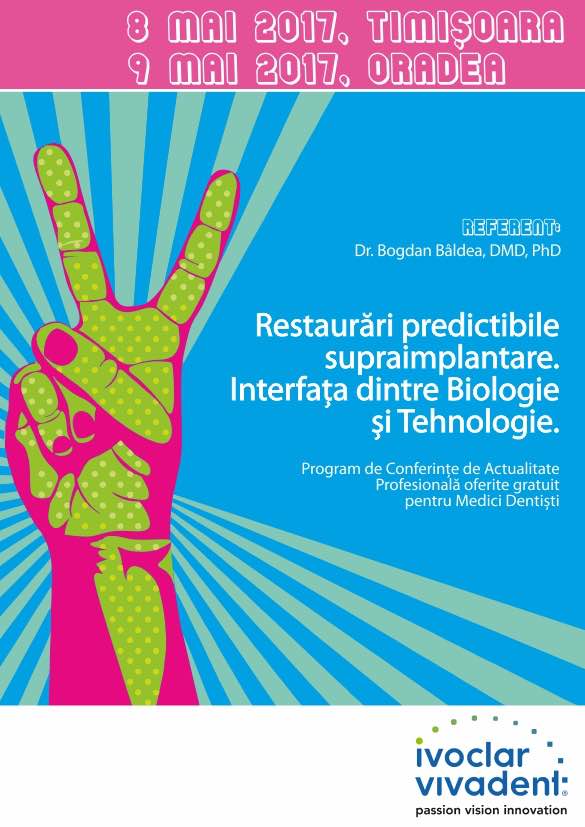 curs tm | Restaurari predictibile supraimplantare. Interfata dintre Biologie si Tehnologie in Oradea
