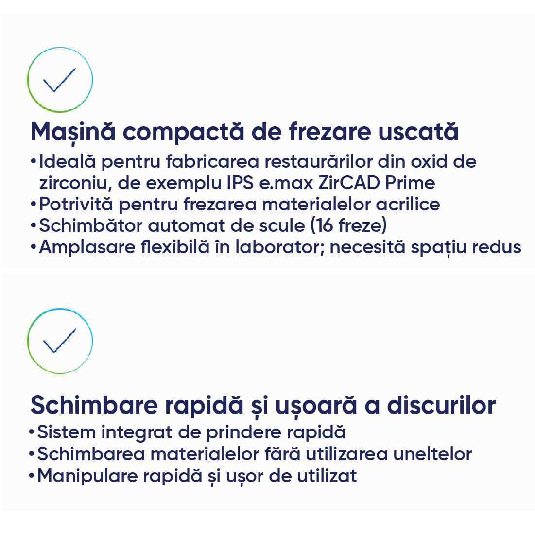 specificiatii si informatii tehnice pentru masina de frezat prograMill dry