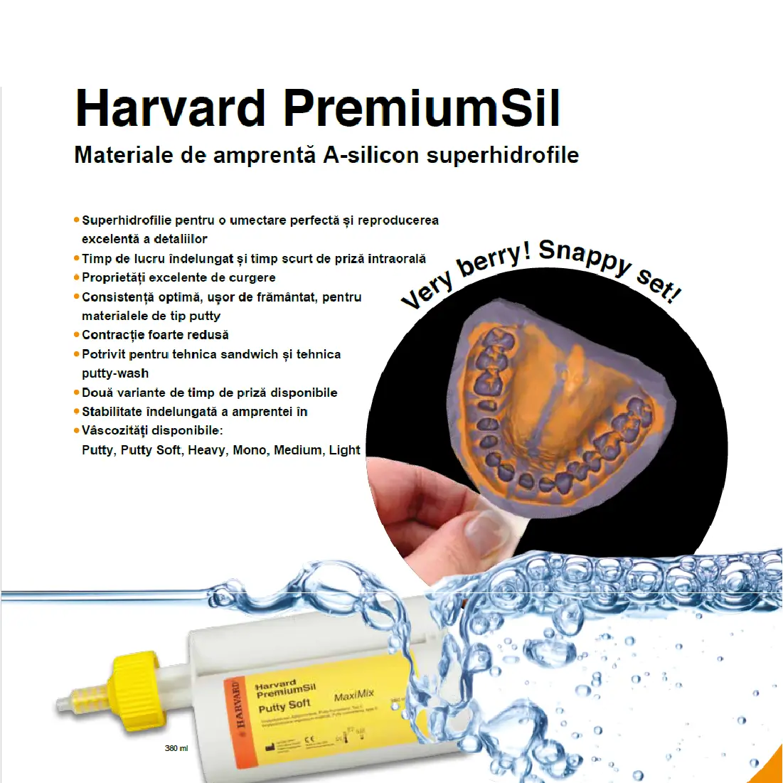 informatii tehnice despre materialul de amprenta premiumsil