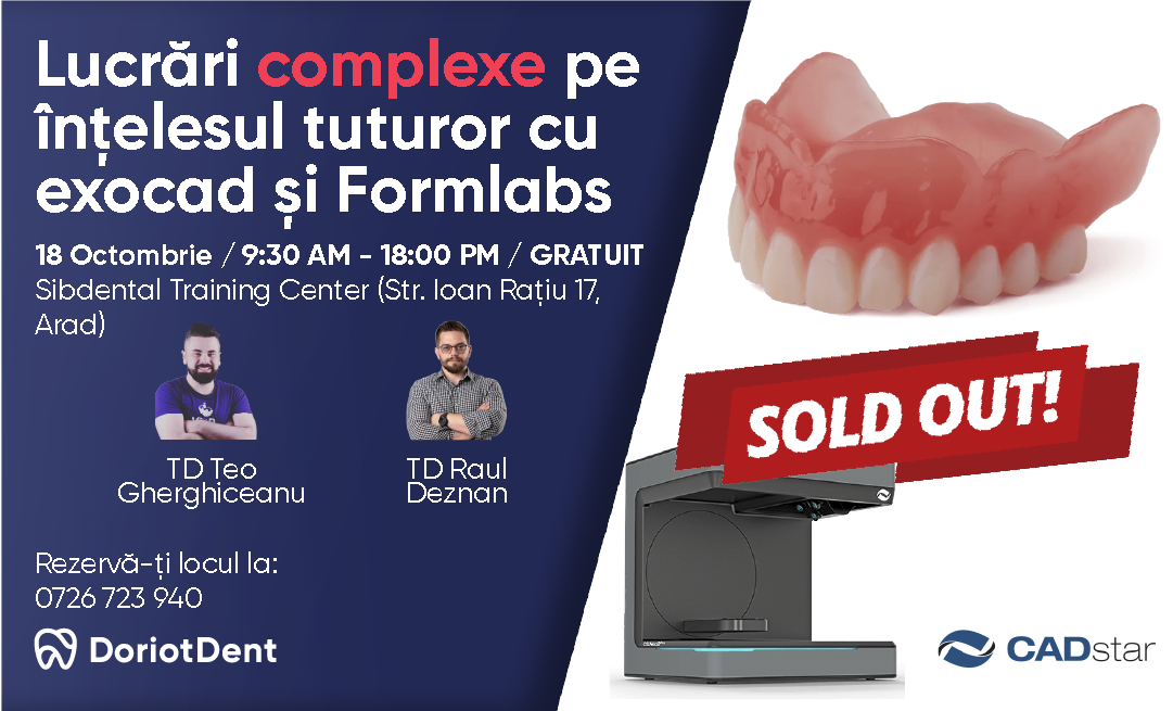 Curs lucrari complexe Postare landscape fata sold | Lucrări compelxe pe înțelesul tuturor cu exocad și Formlabs