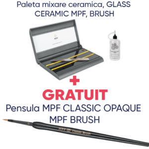 Pachet promotional: paleta GLASS ceramic + pensula classic opaque GRATUIT