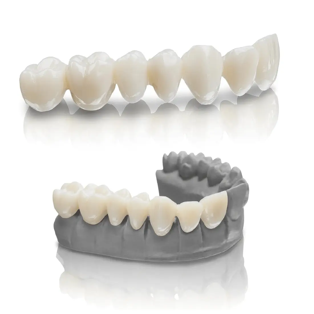 lucrari realizate in laborator de tehnica dentara cu rasina 3D VarseoSmile Bego triniq