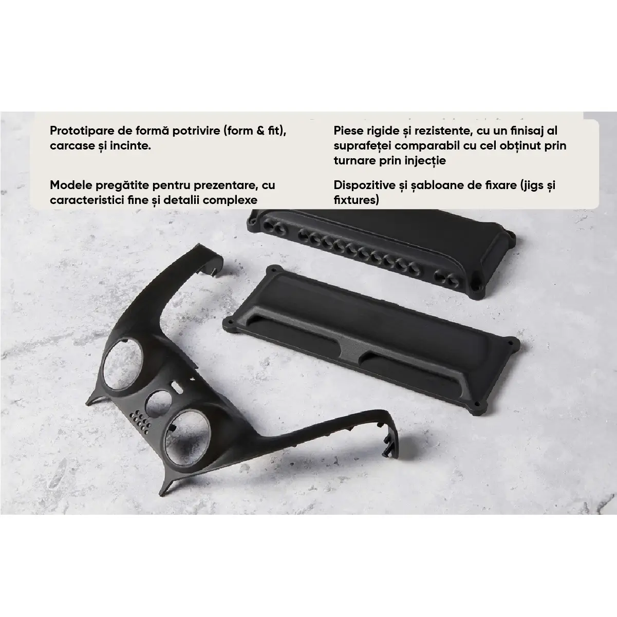 lucrari printate 3D cu rasina black resin formlabs