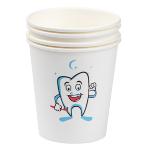 pahar de clatire din hartie cu dintisor