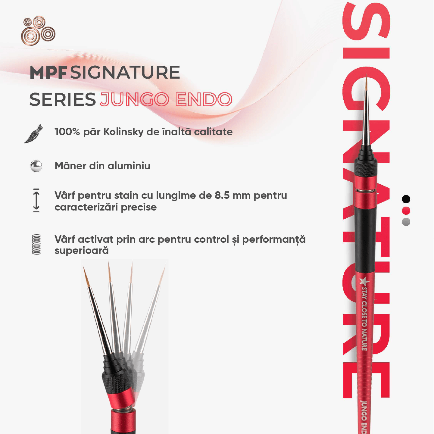 pensula mpf brush jungo endo pentru individualizare