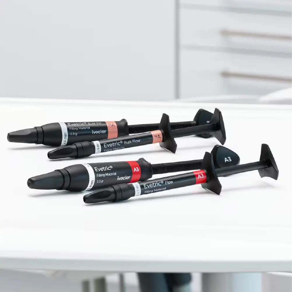 Gama evetric pe o tavita in cabinet dentar