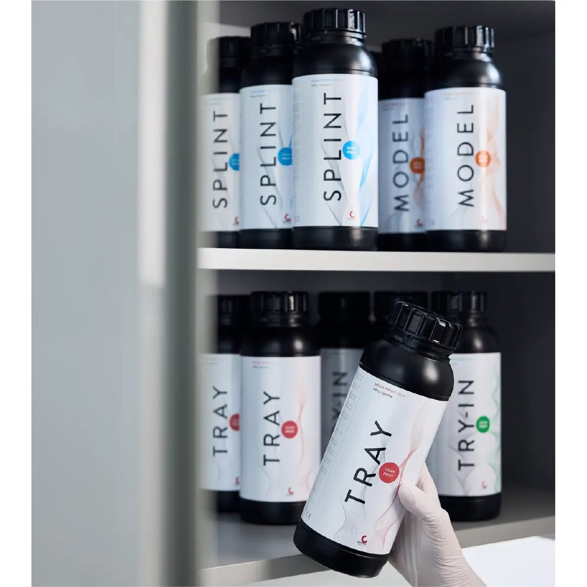 alegerea de pe raft a unui flavon de rasina pentru printare 3D cu rasina UcanPrint candulor