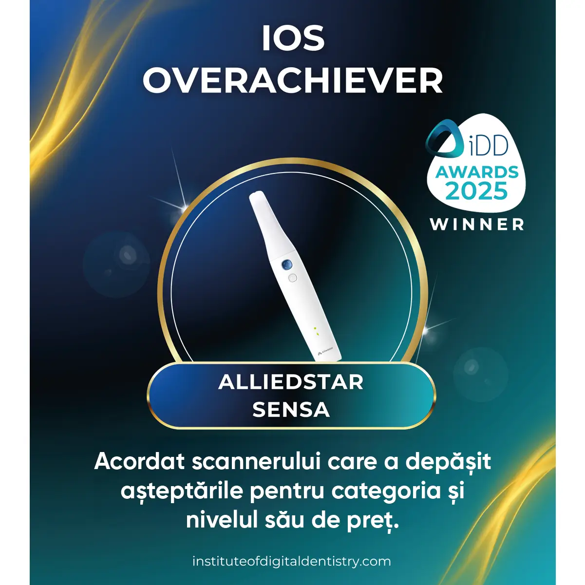 scaner intraoral sensa alliedstar premiat pentru excelenta
