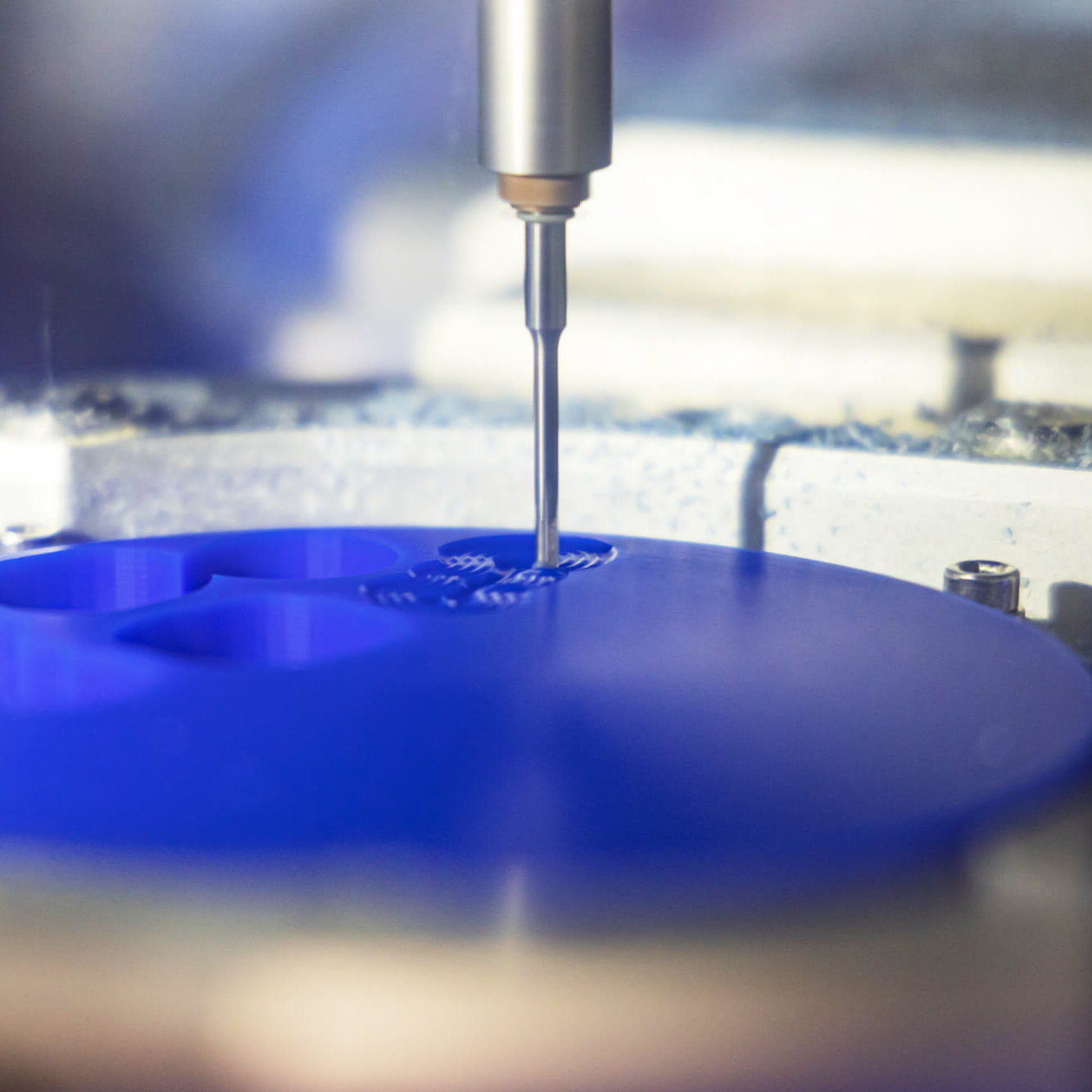 frezarea de aproape a unui disc de ceara easy blank wax in laborator de tehnica dentara