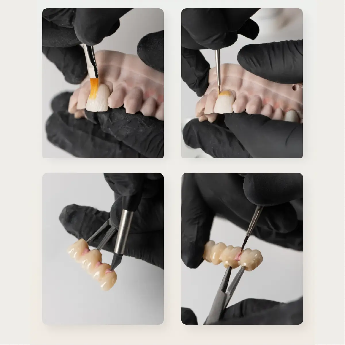 kit de utilizare mpf brush set pensule pentru caracterizarea ceramicii