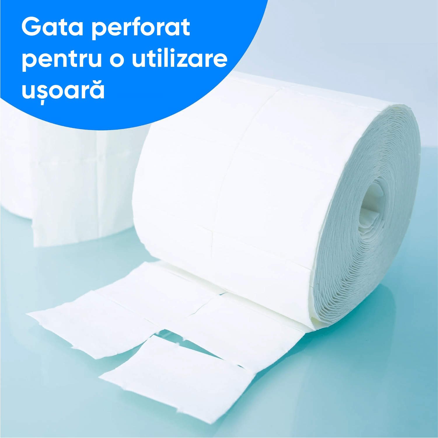 specificatii legat de utilizarea usoara si rapida ca unei role de celuloza