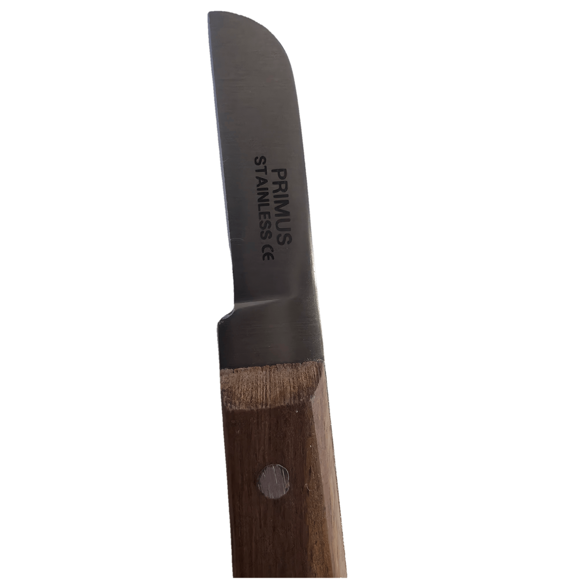 cutit primus stainless cu maner de lemn