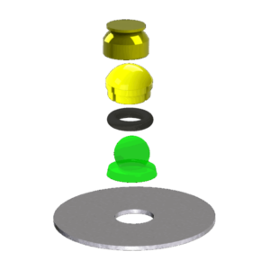 pachet de asatamaent axial cu carcasa metalica
